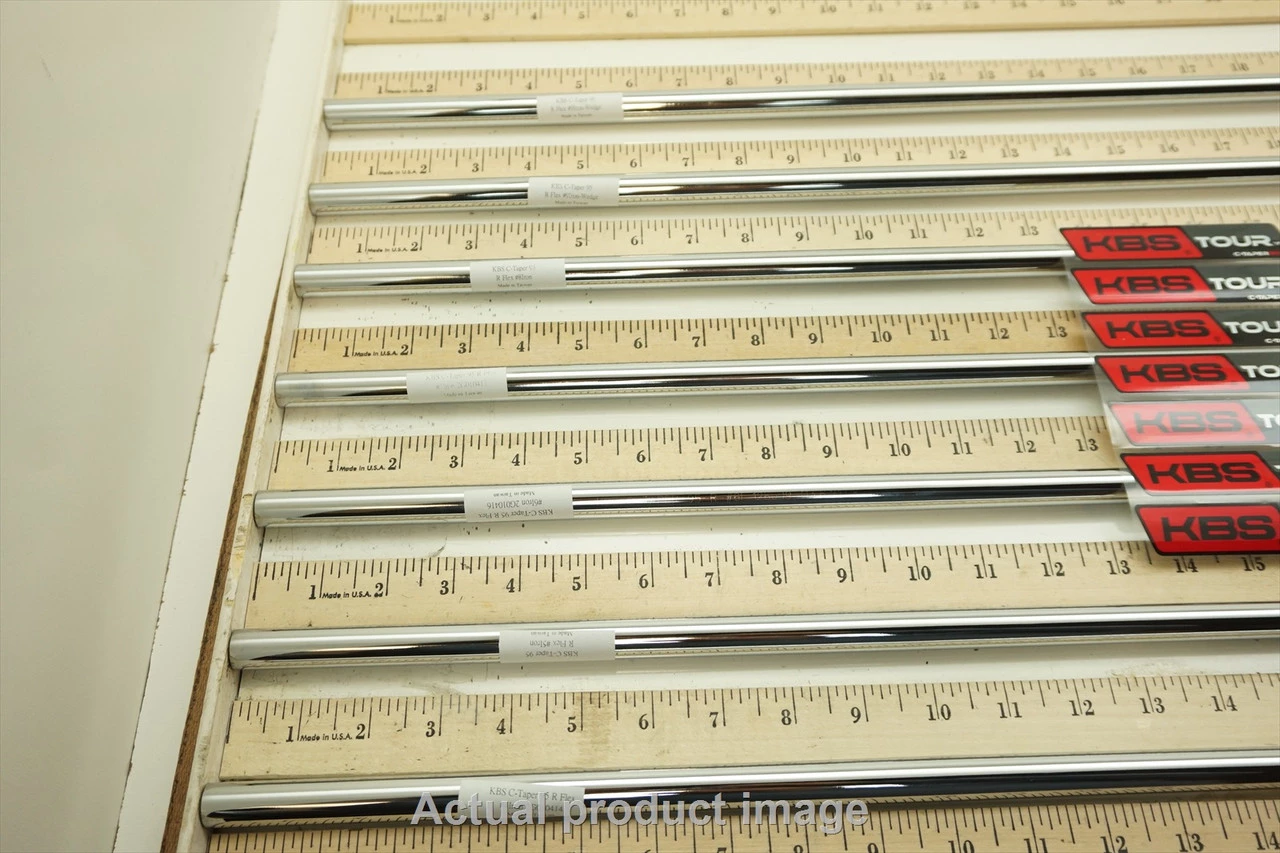 New KBS C-Taper 95 Chrome Regular 4-PW 37.5"-40" 7pc Iron Shaft Set .355 Taper - Image 2