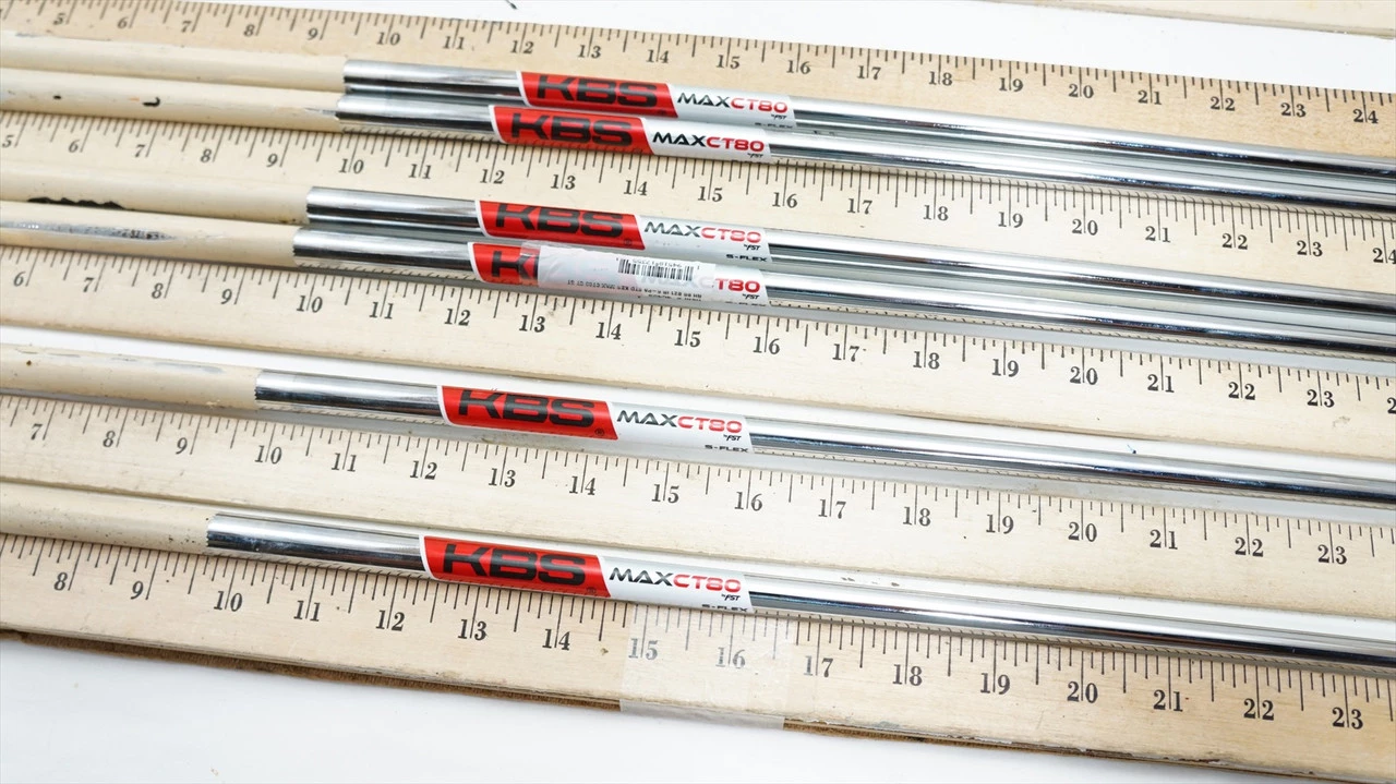 KBS Max Ct-80 80G Stiff 34.5"-36.5" 6pc Iron Shaft Set .370 910536