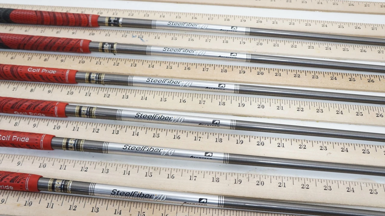 Aerotech Steelfiber I70 S 70g Stiff 34.75"-36.75" 6pc Iron Shaft Set .370 977593