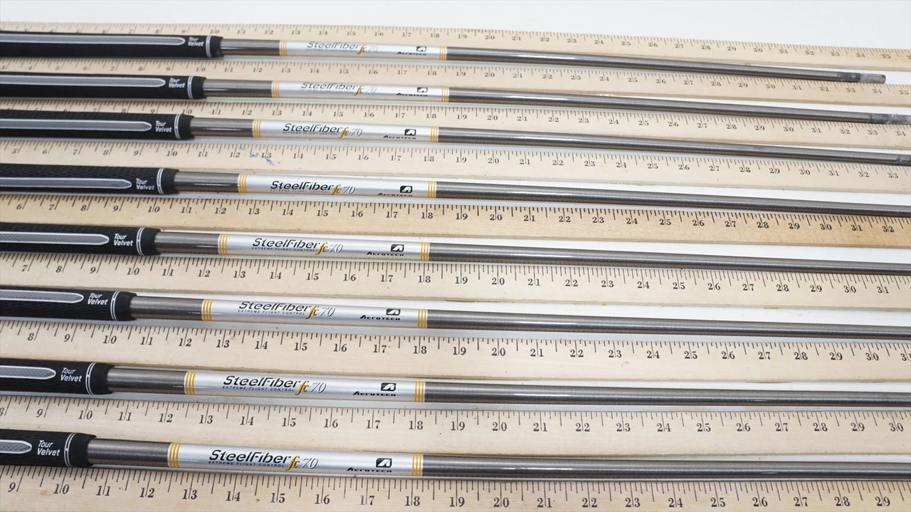 Aerotech Steelfiber Fc70 F4 Stiff 34.5"-37.75" 8pc Iron Shaft Set .370 979896