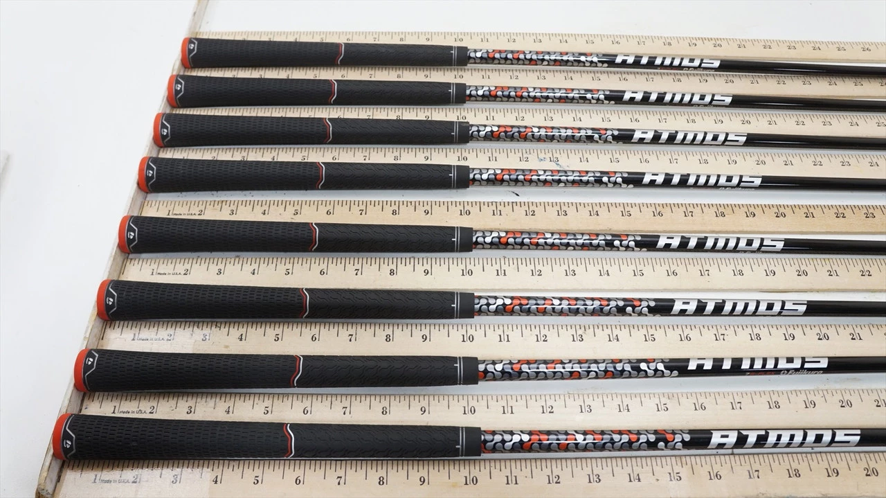 Fujikura Atmos Orange 7 S G Stiff 34.75"-38" 8pc Iron Shaft Set 987831 - Image 2
