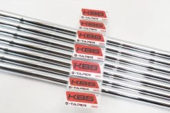 New Uncut KBS $-Taper 120 STIFF 37.5"-40" 4-PW Iron Shaft Set .355 Taper