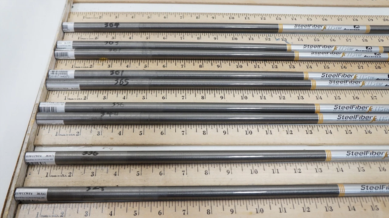 Aerotech Steelfiber Fc115 F4 Stiff 33.25"-36" 9pc Iron Shaft Set .355T 1004309 - Image 2