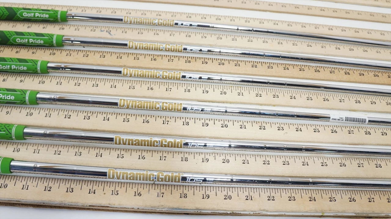 True Temper Dynamic Gold 105 R300 Regular 35"-37.25" 6pc Iron Shaft Set 1004567