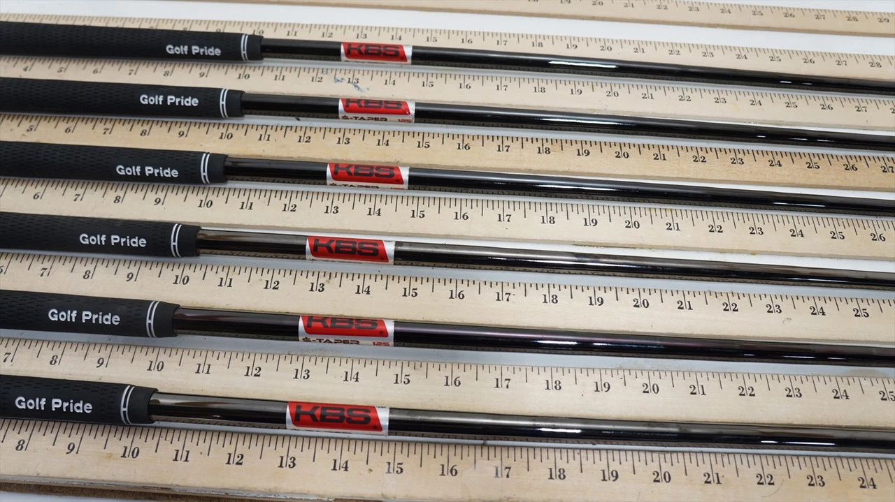 Kbs S-Taper 125 125G Stiff 34.25"-36.5" 6pc Iron Shaft Set .355T 1006325