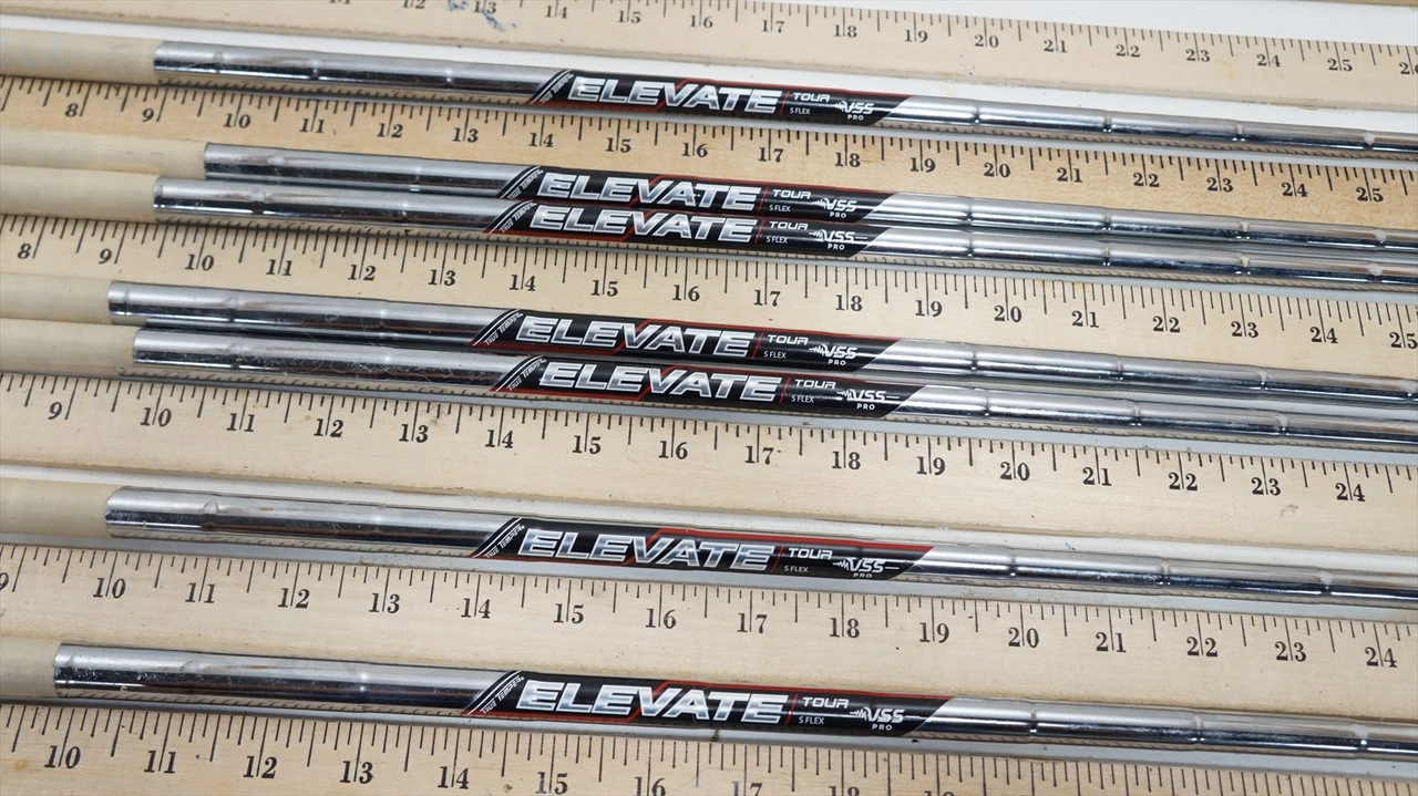 True Temper Elevate Tour S Stiff 34.75"-38" 7pc Iron Shaft Set .355T 019341