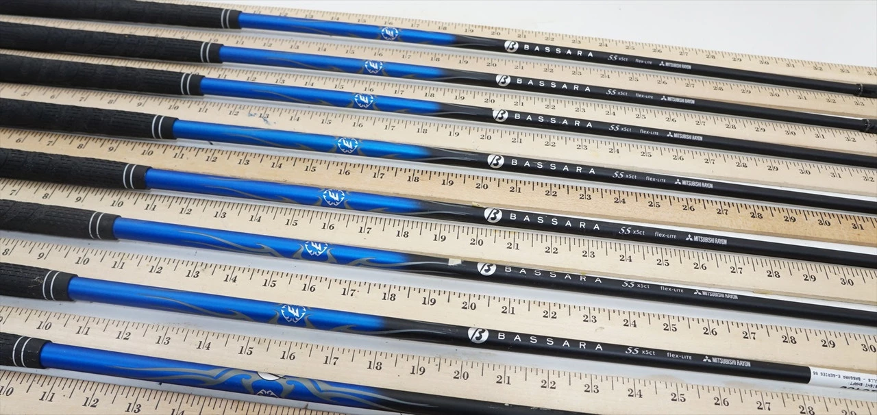 Mitsubishi Bassara E-Series 55 Lite 35"-39.5" 8pc Iron Shaft Set .370 1013480