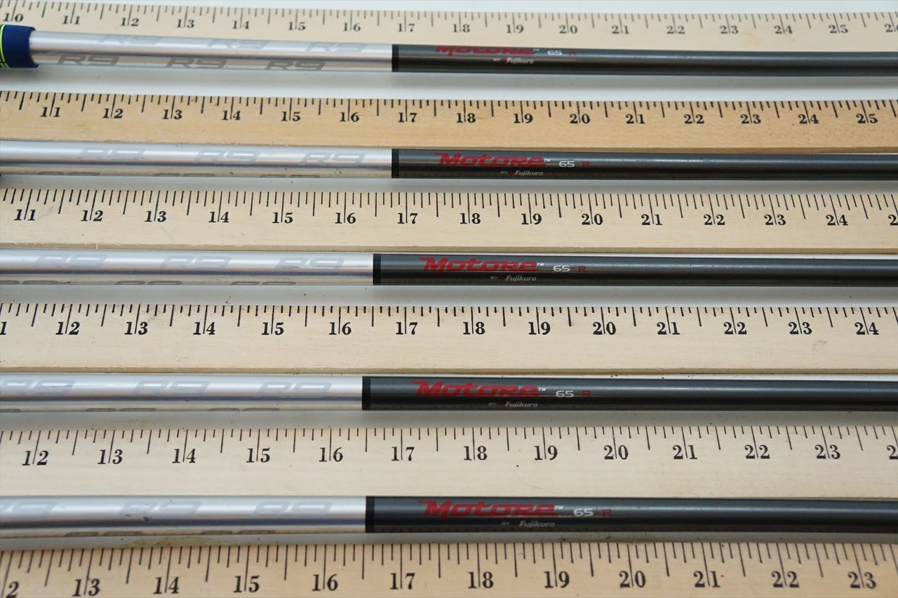 Taylormade R9 Motore 65G Regular Iron Shaft Set .370 34.75"-36" 5Pc 707245